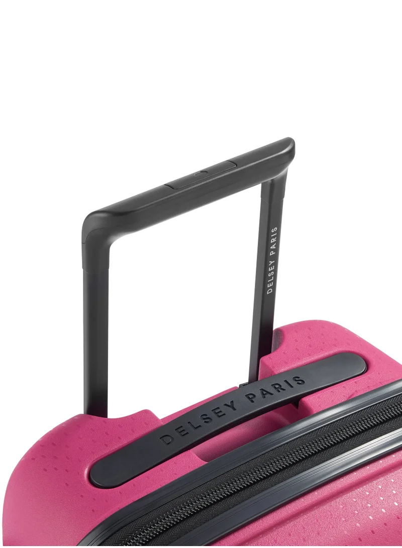 DELSEY Paris Raspberry Delsey Belmont + 55cm Trolley, Cabin Size, Raspberry Color, TSA Lock, Inner Mesh Zipper Pocket, Hard Top Polycarbonate Material,8 Wheels,5 Years International Warranty.  | Best Price UAE